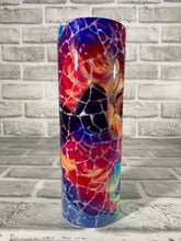 Load image into Gallery viewer, “Shattered bubblegum girl” 20 oz Glossy Tapered Skinny Tumbler
