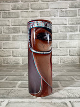 Load image into Gallery viewer, “Blah blah glasses cracked lenses snarl” 20 oz Glossy Straight Skinny Tumbler
