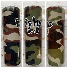 Load image into Gallery viewer, Custom Request “Big Mac 2x$” Camouflage 20 oz Glossy Tapered Skinny Tumbler
