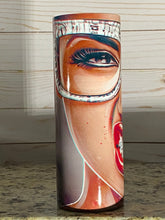 Load image into Gallery viewer, “Blah blah glasses diamond tooth snarl” Glossy 20 oz Straight Skinny Tumbler
