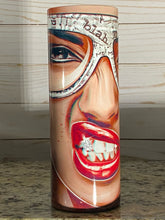 Load image into Gallery viewer, “Blah blah glasses diamond tooth snarl” Glossy 20 oz Straight Skinny Tumbler
