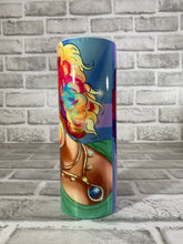 Load image into Gallery viewer, &quot;Colorful bubblegum girl&quot; 20 oz Glossy Straight Skinny Tumbler
